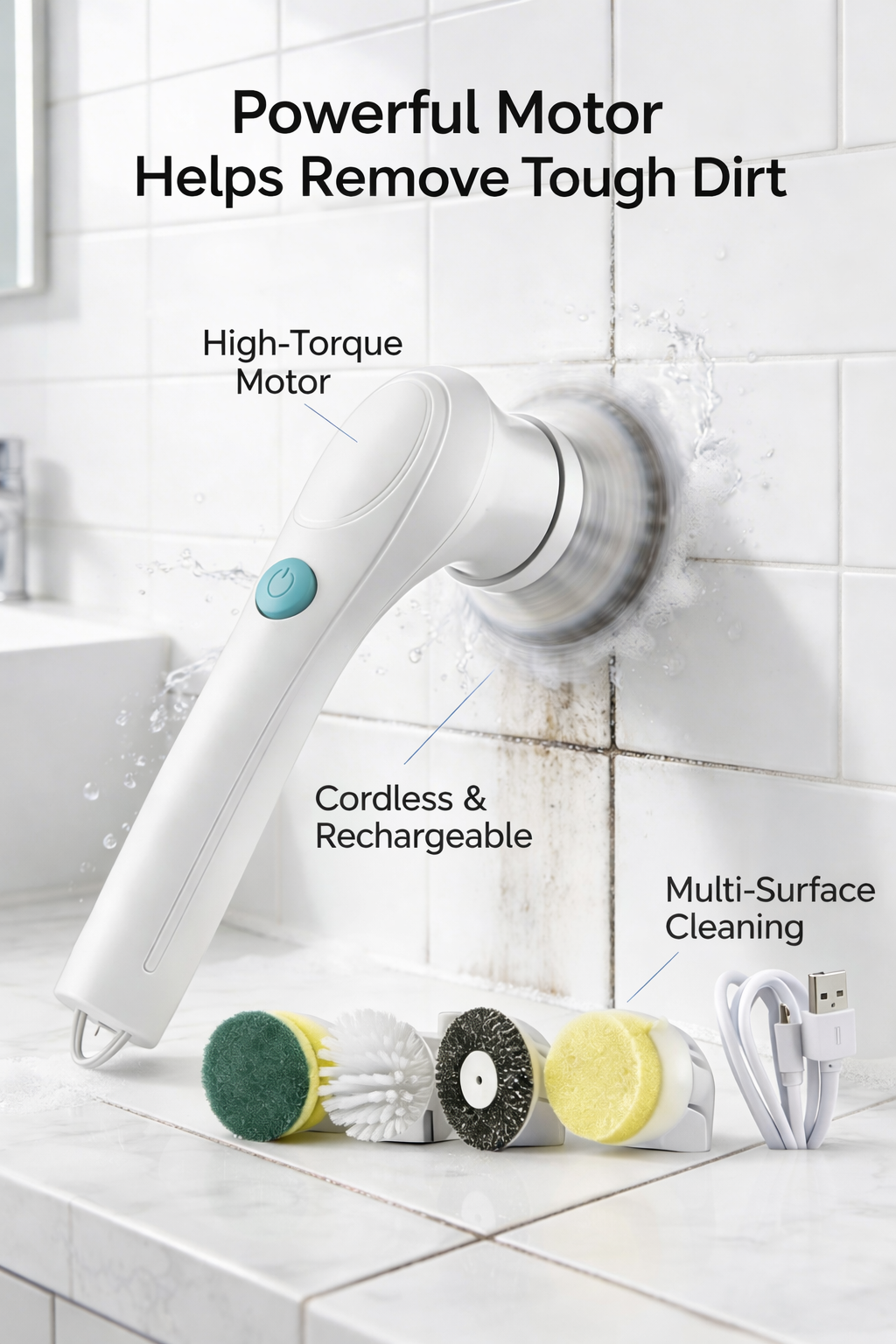 ScrubPro™ Cordless Power Scrubber