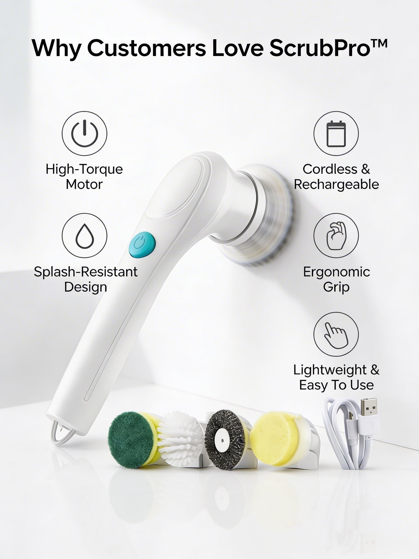 ScrubPro™ Cordless Power Scrubber